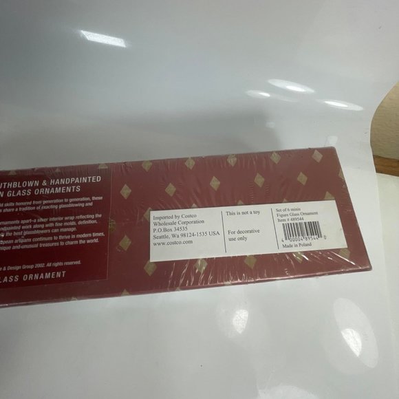 Collectors Series 489544- Mini Glass Hand-Painted European Figure Ornaments Set - Picture 4 of 7